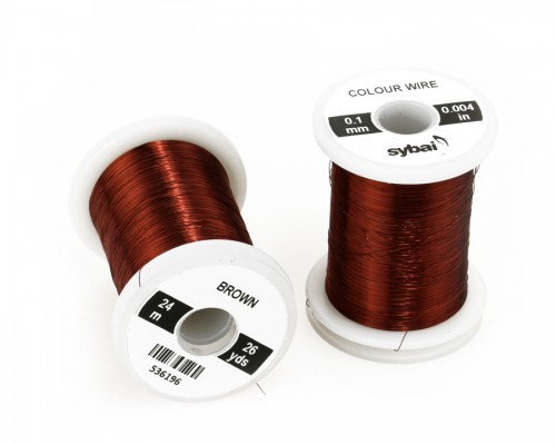 Colour Wire, 0.1 mm, Brown